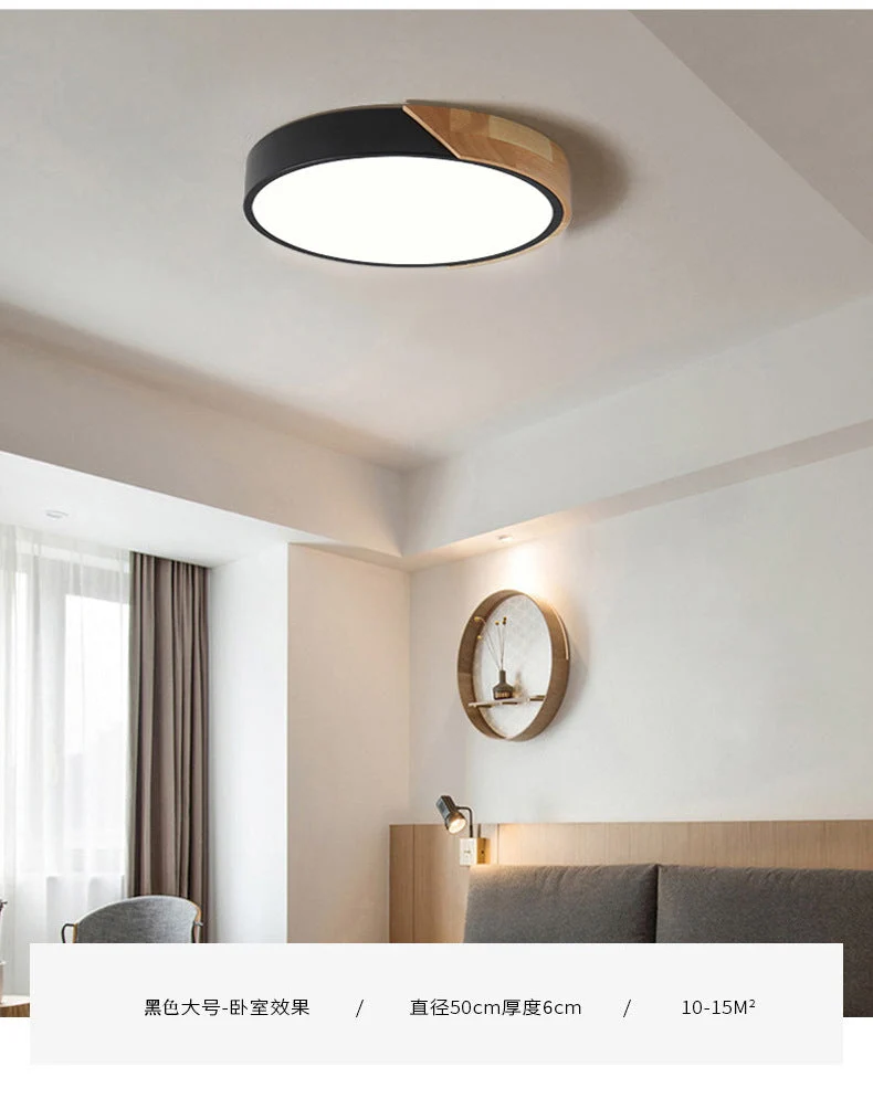 Moderne Plafondlamp Rond Acryl voor Slaapkamer Wit Grijs Groen Roze Geel Blauw Zwart LED Flush Mount Verlichting 30cm 40cm 50cm 60cm | Sansoti