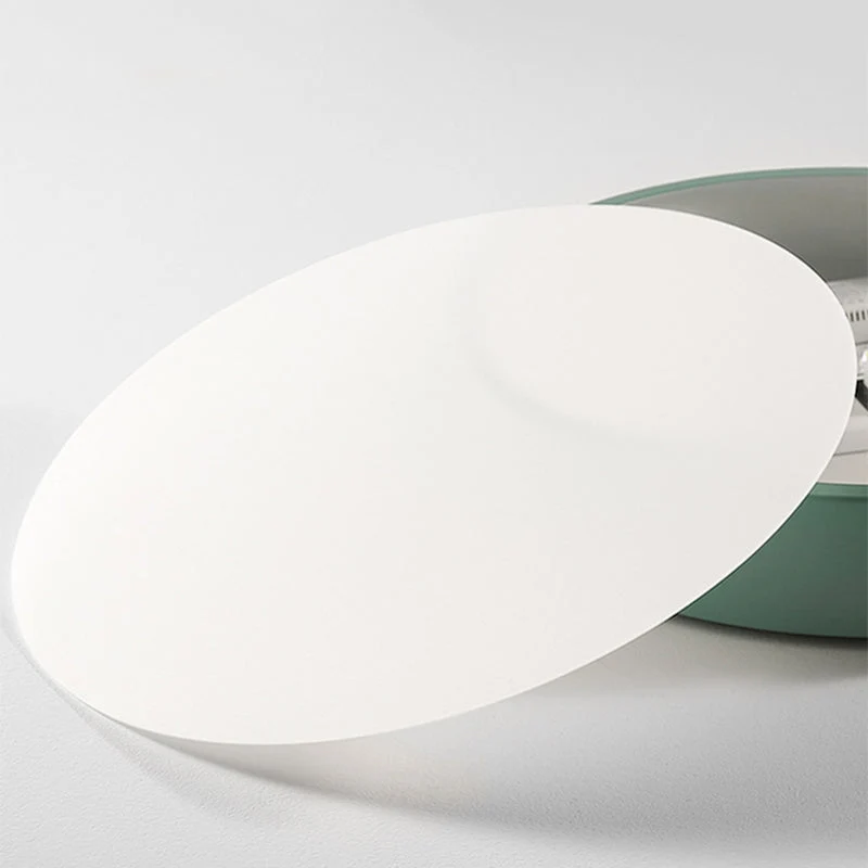 Moderne Plafondlamp Rond Acryl voor Slaapkamer Wit Grijs Groen Roze Geel Blauw Zwart LED Flush Mount Verlichting 30cm 40cm 50cm 60cm | Sansoti