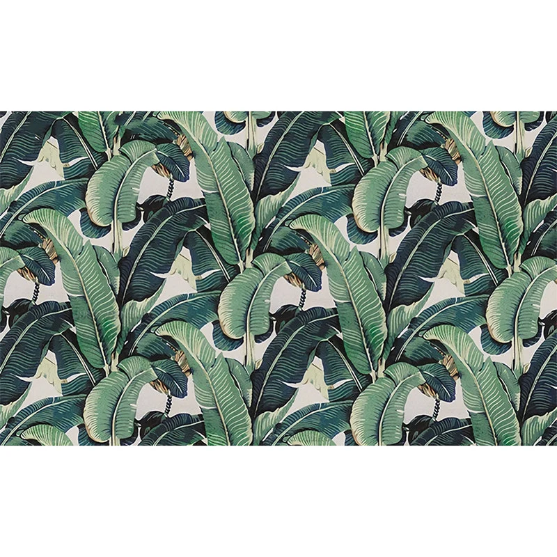 Tropische Bananenbladeren Wandmuurschildering – Groene Botanische Fotobehang voor Woonkamer, Slaapkamer & Kantoor | Op Maat Gemaakt | Sansoti
