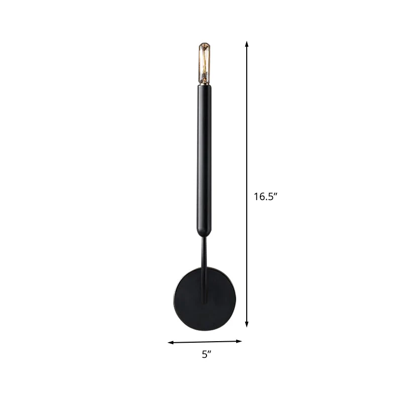 Metalen Buislamp Wandlamp Traditionele Stijl Zwart of Messing voor Eetkamer Woonkamer Hal | Sansoti