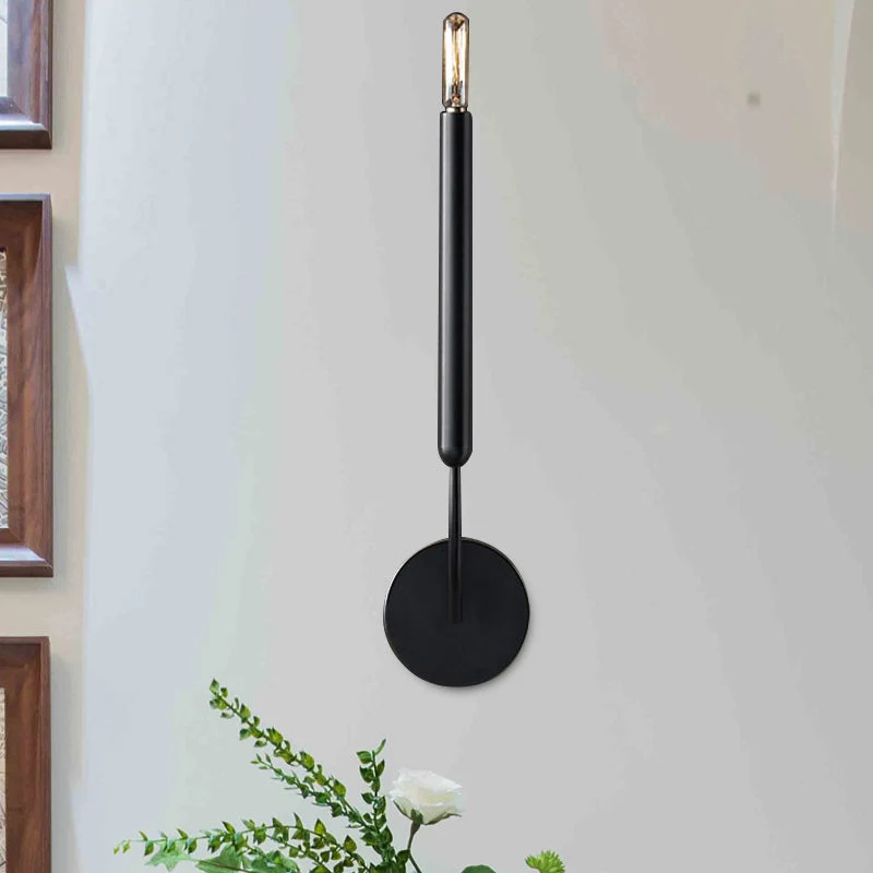 Metalen Buislamp Wandlamp Traditionele Stijl Zwart of Messing voor Eetkamer Woonkamer Hal | Sansoti
