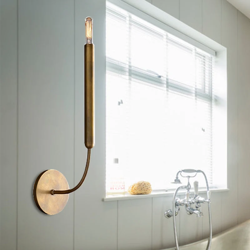 Metalen Buislamp Wandlamp Traditionele Stijl Zwart of Messing voor Eetkamer Woonkamer Hal | Sansoti