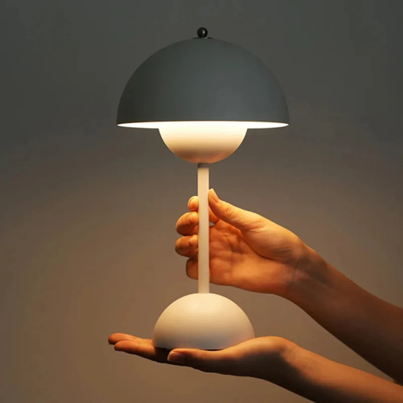 Draadloze Tafellamp met Geïntegreerde LED Accu — Dimbaar 3000K-6000K | Icoon Scandinavisch Design | Sansoti