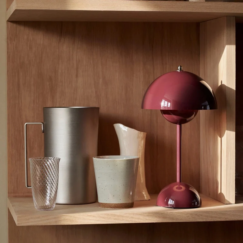 Draadloze Tafellamp met Geïntegreerde LED Accu — Dimbaar 3000K-6000K | Icoon Scandinavisch Design | Sansoti