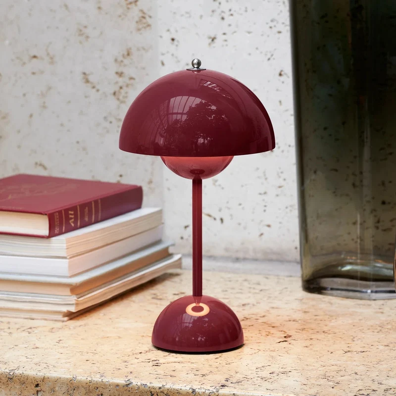 Draadloze Tafellamp met Geïntegreerde LED Accu — Dimbaar 3000K-6000K | Icoon Scandinavisch Design | Sansoti