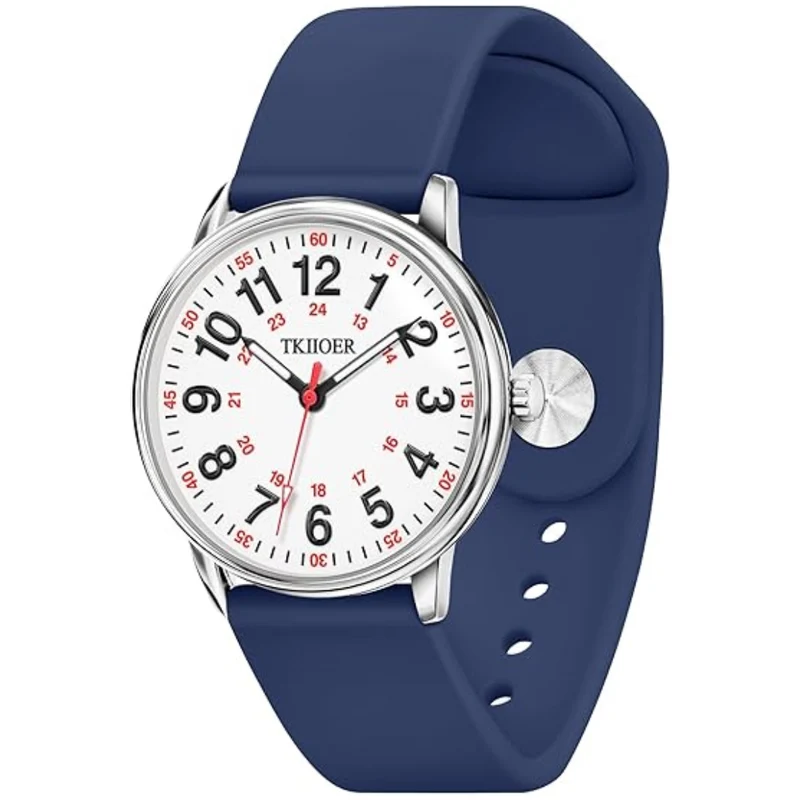 Waterdicht Verpleegkundige Horloge met Clip – 12/24-uurs Tijdweergave en Lichtgevende Wijzerplaat | Sansoti