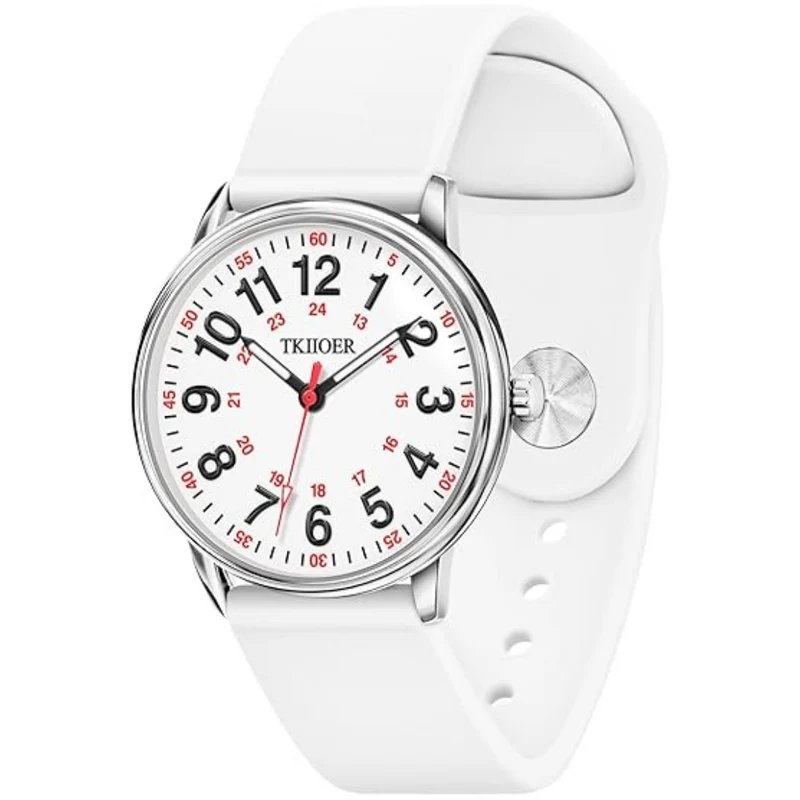 Waterdicht Verpleegkundige Horloge met Clip – 12/24-uurs Tijdweergave en Lichtgevende Wijzerplaat | Sansoti
