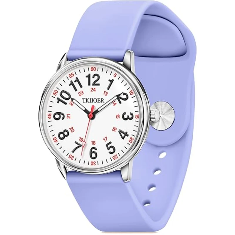 Waterdicht Verpleegkundige Horloge met Clip – 12/24-uurs Tijdweergave en Lichtgevende Wijzerplaat | Sansoti