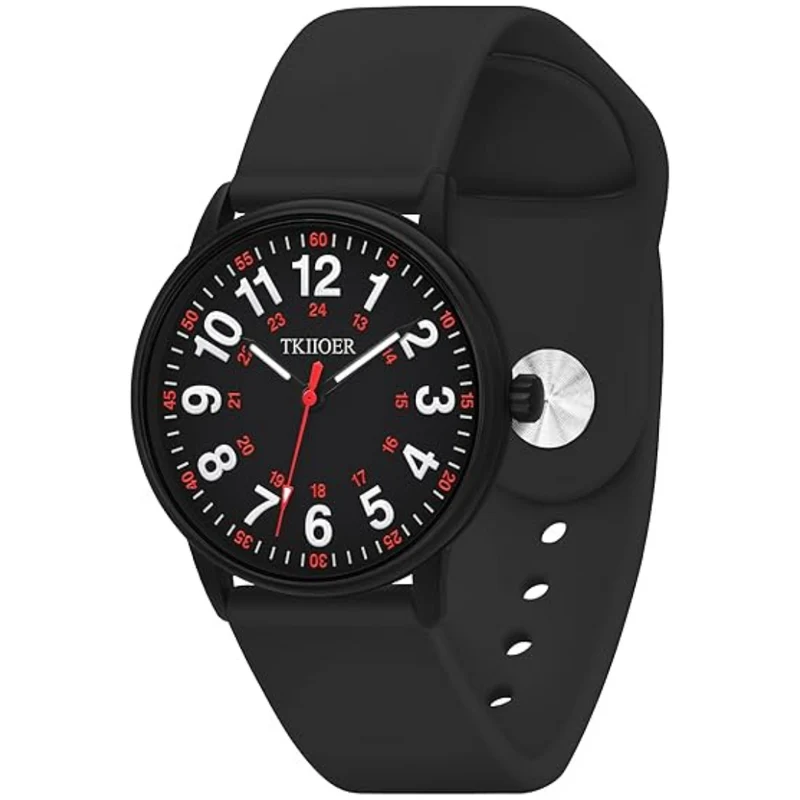 Waterdicht Verpleegkundige Horloge met Clip – 12/24-uurs Tijdweergave en Lichtgevende Wijzerplaat | Sansoti