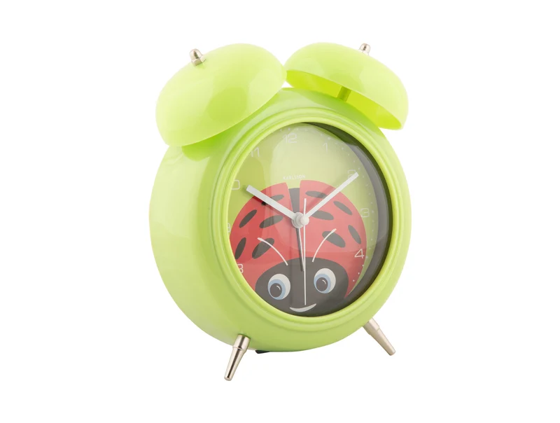 Karlsson Peekaboo Ladybug KA5980GR Wecker Grün • Bewegende Augen • Marienkäfer-Design