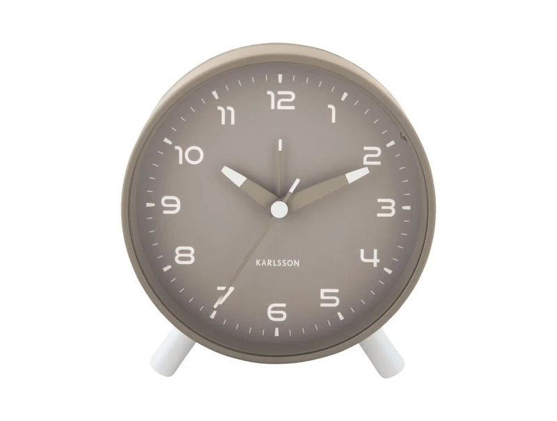 Karlsson Orgullo KA6029GY Wecker Dunkelgrau • Geräuschloses Sweep-Uhrwerk • Modernes Design