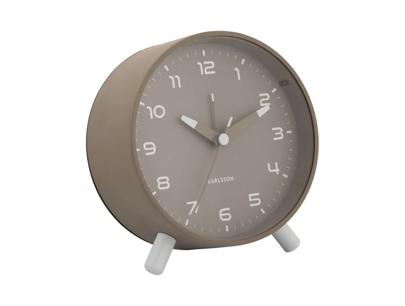 Karlsson Orgullo KA6029GY Wecker Dunkelgrau • Geräuschloses Sweep-Uhrwerk • Modernes Design