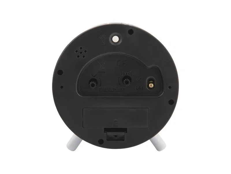 Karlsson Orgullo KA6029BK Wecker Schwarz • Geräuschloses Sweep-Werk • Zeitloses Design