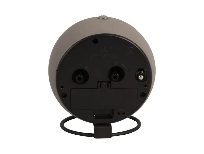 Karlsson Nirvana Globe KA5857GY Wecker Dunkelwarmgrau • Geräuschloses Sweep-Uhrwerk • Schwebendes Globe-Design