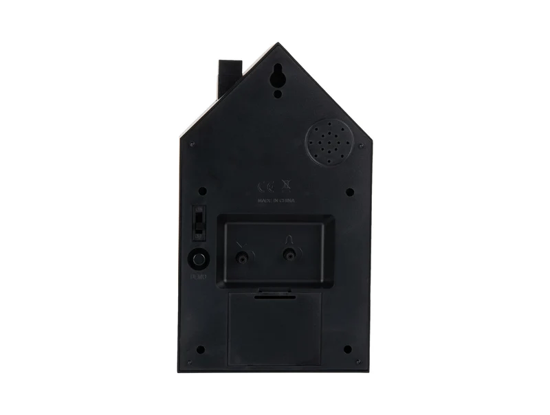 Karlsson Modern Cuckoo Oro KA6077BK Wecker Schwarz • Kuckucksgeräusch beim Alarm • Snooze-Funktion