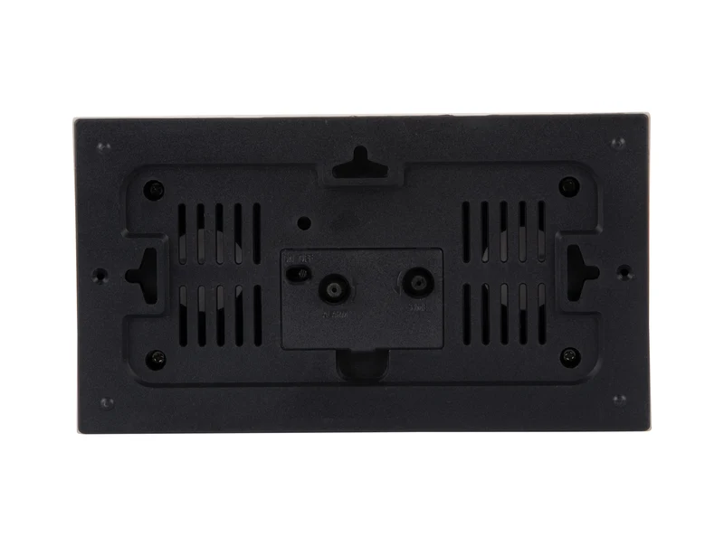 Karlsson Lujo Rectangle KA6066YE Wecker Ockergelb • Geräuschloser Sweep-Antrieb • Retro-Design