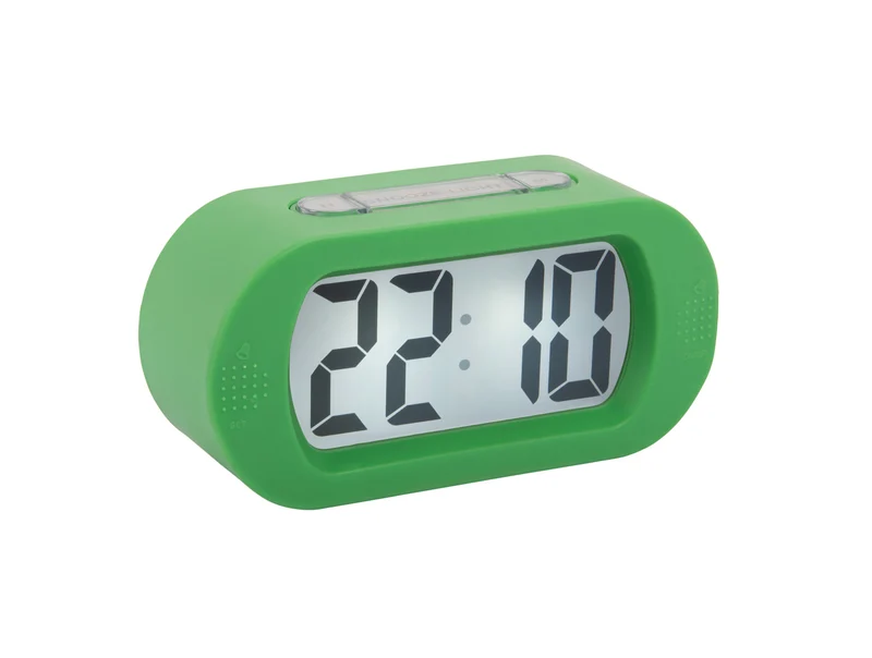 Karlsson Gummy KA5753BG Wecker Hellgrün • Digitales Display • Schlummerfunktion