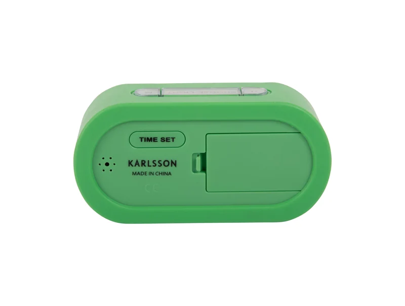 Karlsson Gummy KA5753BG Wecker Hellgrün • Digitales Display • Schlummerfunktion