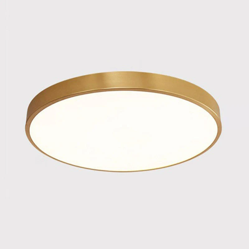 Ronde LED Plafondlamp Scandinavisch Design Metalen Slaapkamerlamp Extra-dun Plafondverlichting Nordic Sfeervolle Dimbare Opbouw | Sansoti