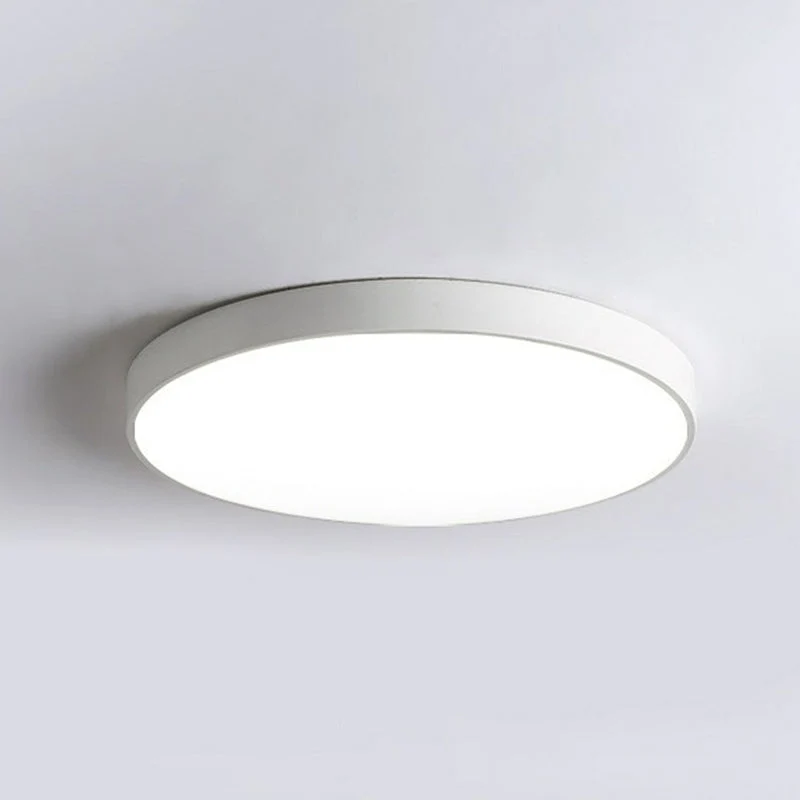 Ronde LED Plafondlamp Scandinavisch Design Metalen Slaapkamerlamp Extra-dun Plafondverlichting Nordic Sfeervolle Dimbare Opbouw | Sansoti