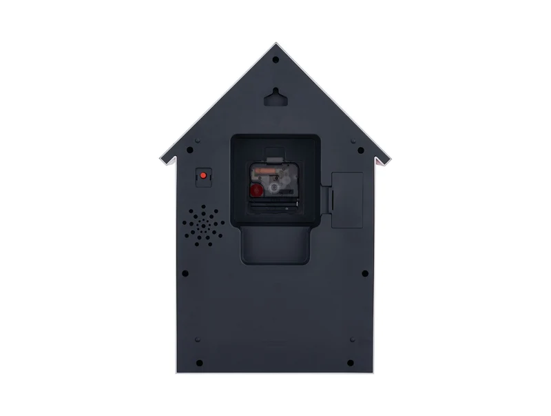 Karlsson Dog House KA6108RD Wanduhr Burgunderrot • Sweep-Uhrwerk • Kuckuckshund stündlich