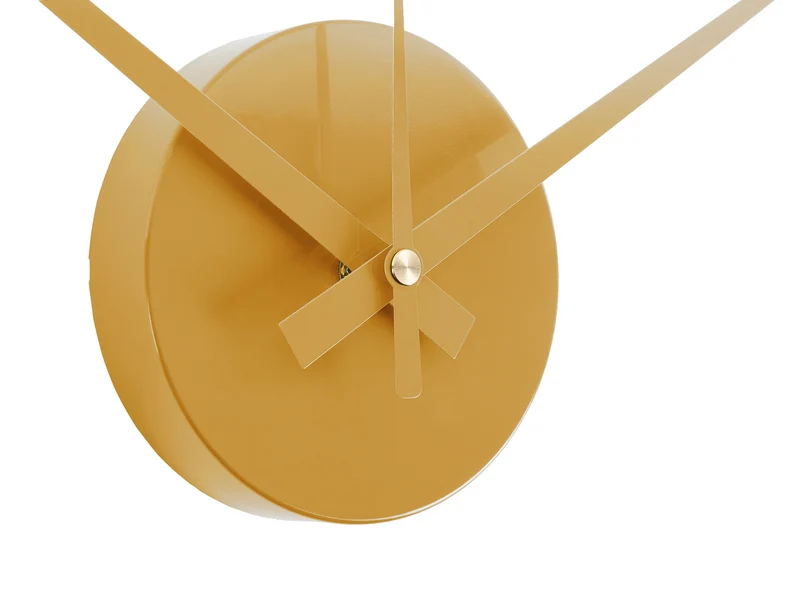 Karlsson DIY Sunset Numbers KA6001YE Wanduhr Ockergelb • Individuell gestaltbar • Modernes Design