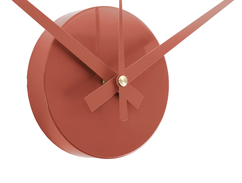 Karlsson DIY Sunset Numbers KA6001RD Wanduhr Rotton • Selbstklebende Ziffern • Kreatives DIY-Design