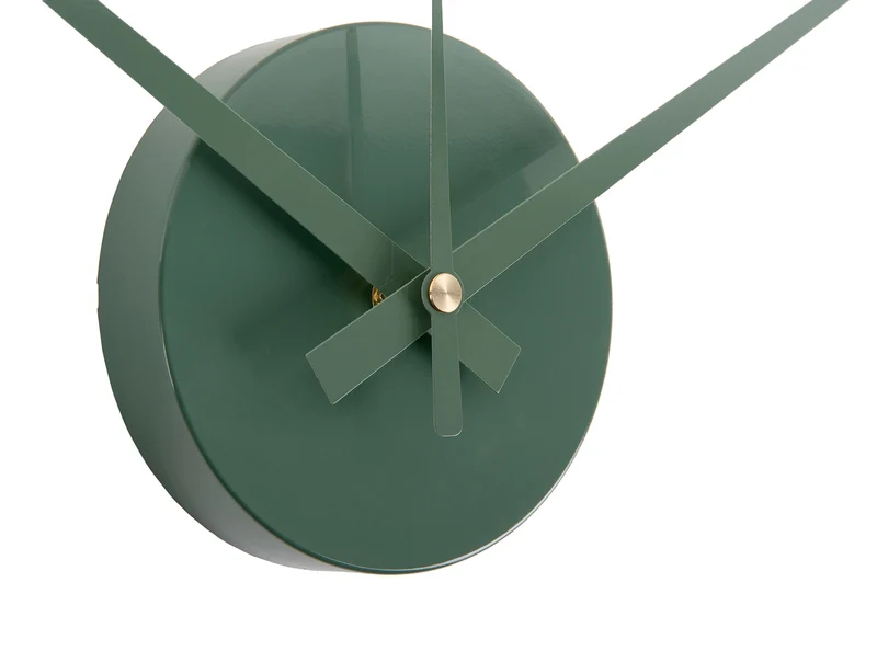 Karlsson DIY Sunset Numbers KA6001GR Wanduhr Dschungelgrün • Selbst gestalten mit Schaumstoff-Klebern • Modernes Quarzwerk