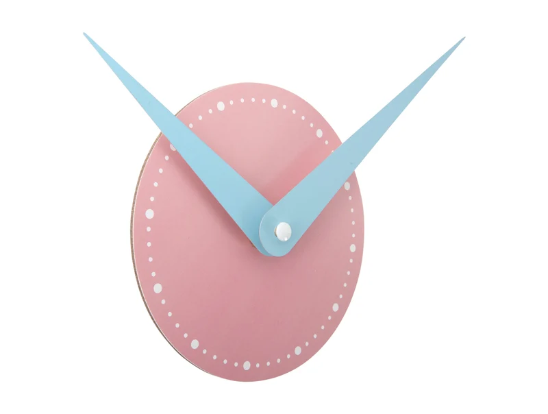 Karlsson DIY Chica KA6002MC Wanduhr Mehrfarbig • DIY Schaumstoff-Sticker • Großes Format