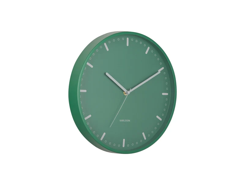 Karlsson Cool Retro KA6071GR Wanduhr Retrogrün • Geräuschloses Sweep-Uhrwerk • Retro-Design