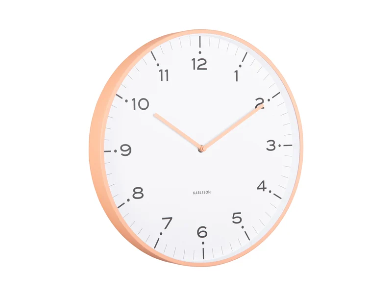 Karlsson Circus Rings KA6011OR Wanduhr Orange • Sweep-Uhrwerk • Eisenring-Design