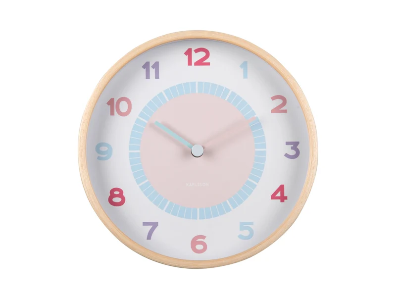 Karlsson Chica KA5963MC Wanduhr Mehrfarbig • Geräuschloses Sweep-Uhrwerk • Kinderzimmer-Design