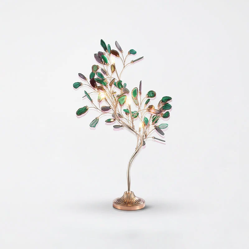 Agaat Kroonluchter – Natuursteen Hanglamp met Rozégouden Frame voor Hoge Ruimtes – Ø 65 cm & Ø 85 cm | Sansoti