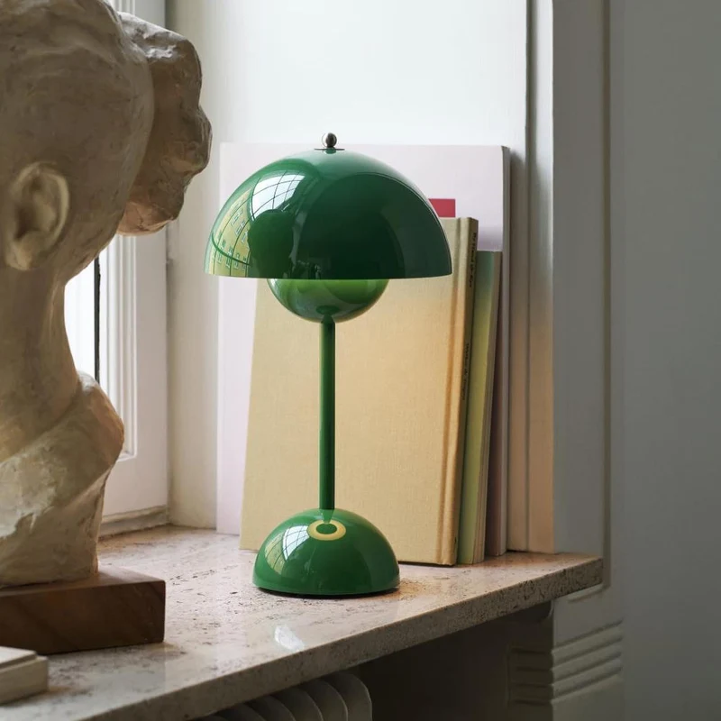 Draagbare Tafellamp met Oplaadbare Accu en Aanraakbediening – Snoerloze LED-lamp met 3 Kleurtemperaturen voor Binnen en Buiten | Sansoti