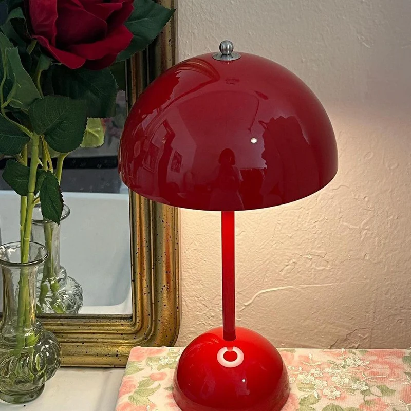 Draagbare Tafellamp met Oplaadbare Accu en Aanraakbediening – Snoerloze LED-lamp met 3 Kleurtemperaturen voor Binnen en Buiten | Sansoti