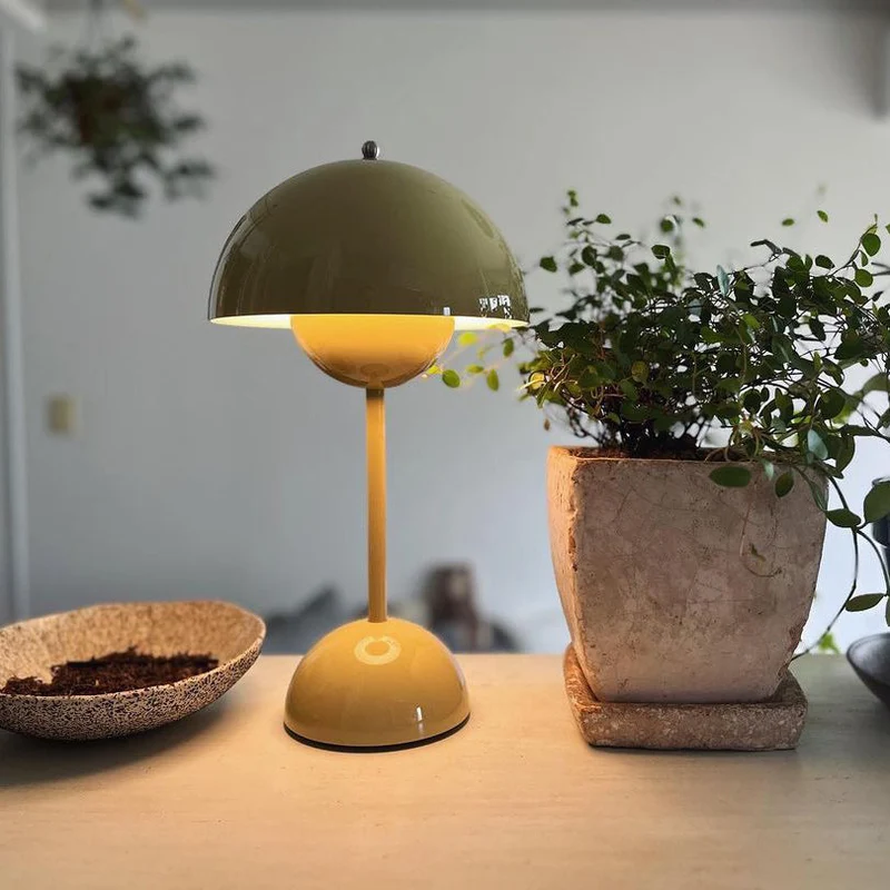 Draagbare Tafellamp met Oplaadbare Accu en Aanraakbediening – Snoerloze LED-lamp met 3 Kleurtemperaturen voor Binnen en Buiten | Sansoti