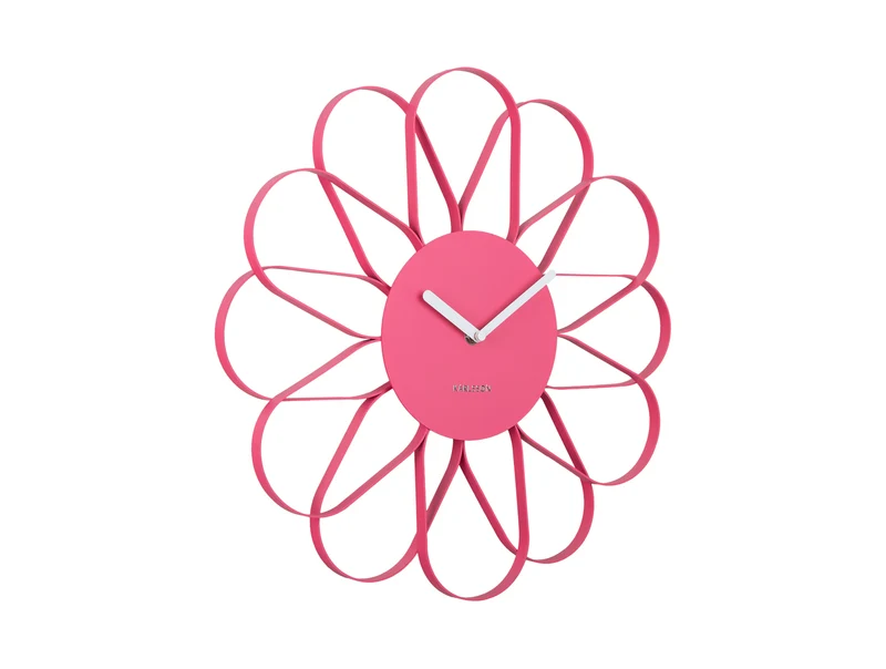 Karlsson Arkis KA5975BP Wanduhr Pink • Geräuschloses Sweep-Uhrwerk • Blütenform-Design