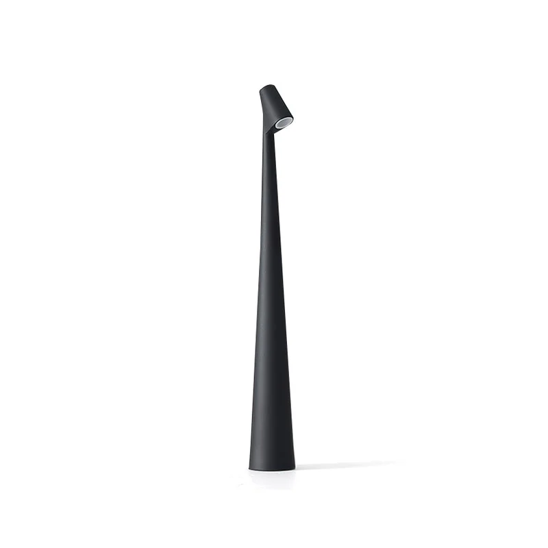 Oplaadbare Tafellamp Aluminium Dimbaar LED Touch Bedlamp Draadloos Design Kegelvormige Lampenkap Modern 45cm Acculamp | Sansoti