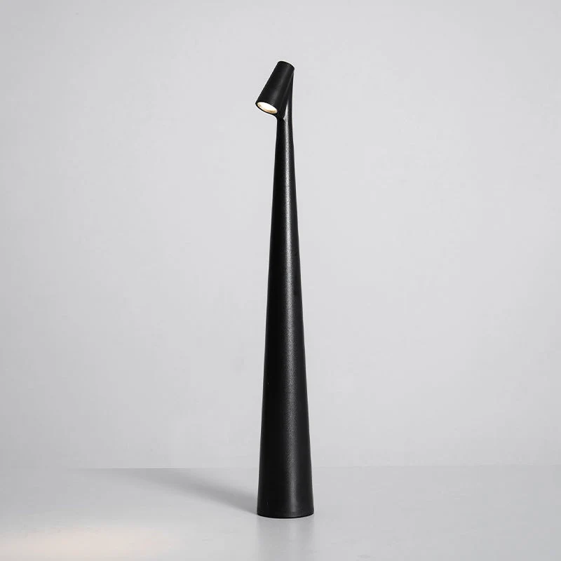 Oplaadbare Tafellamp Aluminium Dimbaar LED Touch Bedlamp Draadloos Design Kegelvormige Lampenkap Modern 45cm Acculamp | Sansoti