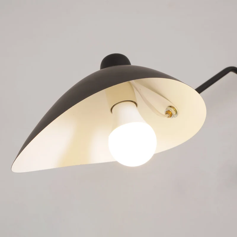 Verstelbare Spinlamp Multi-Arm Plafondlamp Industriële Design Messing Details Zwart Wit Scandinavisch Modern | Sansoti