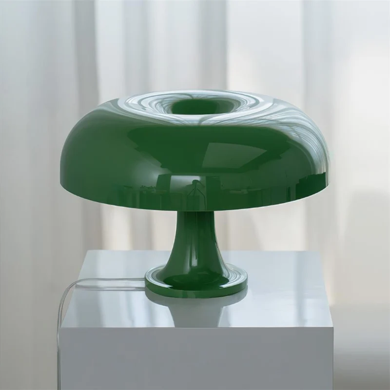Paddenstoelvormige Tafellamp met 4 Lichtbronnen en Gedimde Retro Sfeer | Sansoti