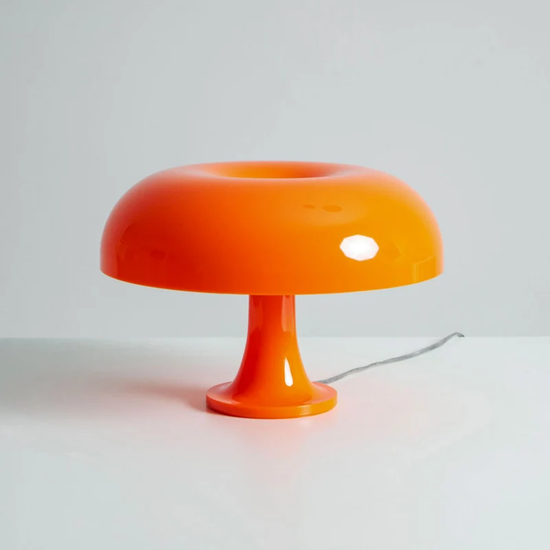 Paddenstoelvormige Tafellamp met 4 Lichtbronnen en Gedimde Retro Sfeer | Sansoti