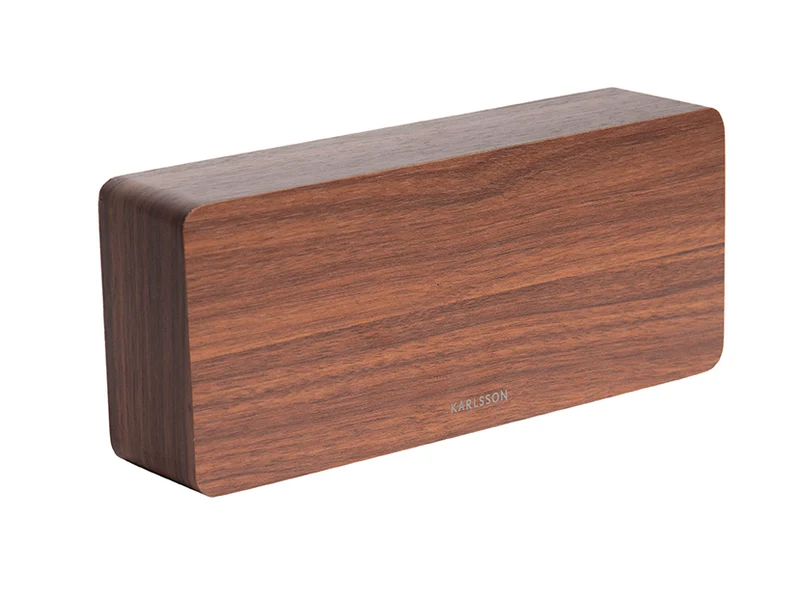 Karlsson Tube KA5654DW Wecker Dunkelbraun • LED-Digitalanzeige • USB-Netzbetrieb