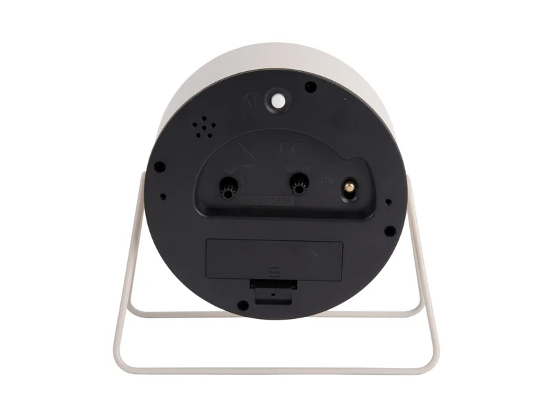 Karlsson Stark KA5952WG Wecker Warmgrau • Geräuschloses Sweep-Werk • Lichtfunktion