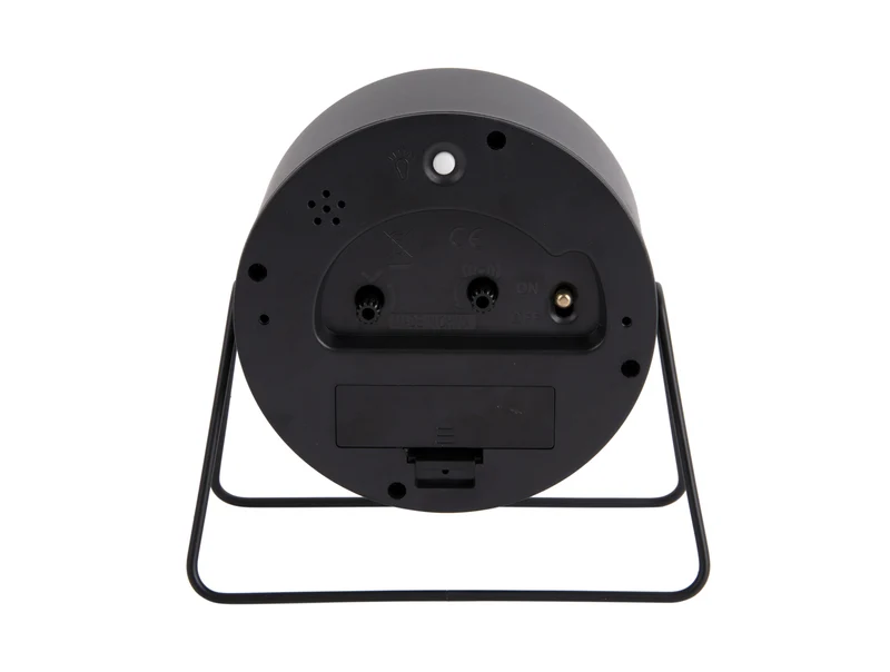 Karlsson Stark KA5952BK Wecker Schwarz • Geräuschloses Sweep-Uhrwerk • Lichtfunktion