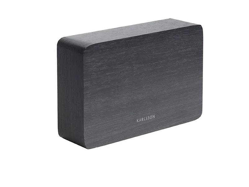 Karlsson Square KA5653BK Wecker Schwarz • LED-Digitalanzeige • USB-Netzbetrieb