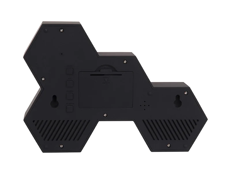Karlsson Six In The Mix KA5805BK Wecker Schwarz • Digitales LED-Display • Touch- und Geräuschsteuerung