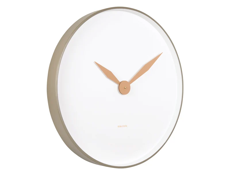 Karlsson Albatross KA5910GR Wanduhr Moosgrün • Sweep-Uhrwerk • Minimalistisches Design