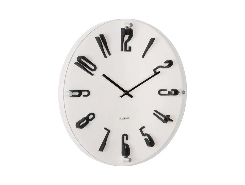 Wanduhr, Modernes Design in Warm Grau - Karlsson Modell: KA6090WG