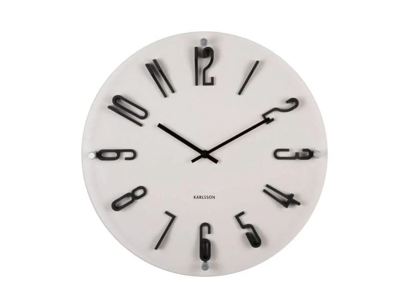 Wanduhr, Modernes Design in Warm Grau - Karlsson Modell: KA6090WG